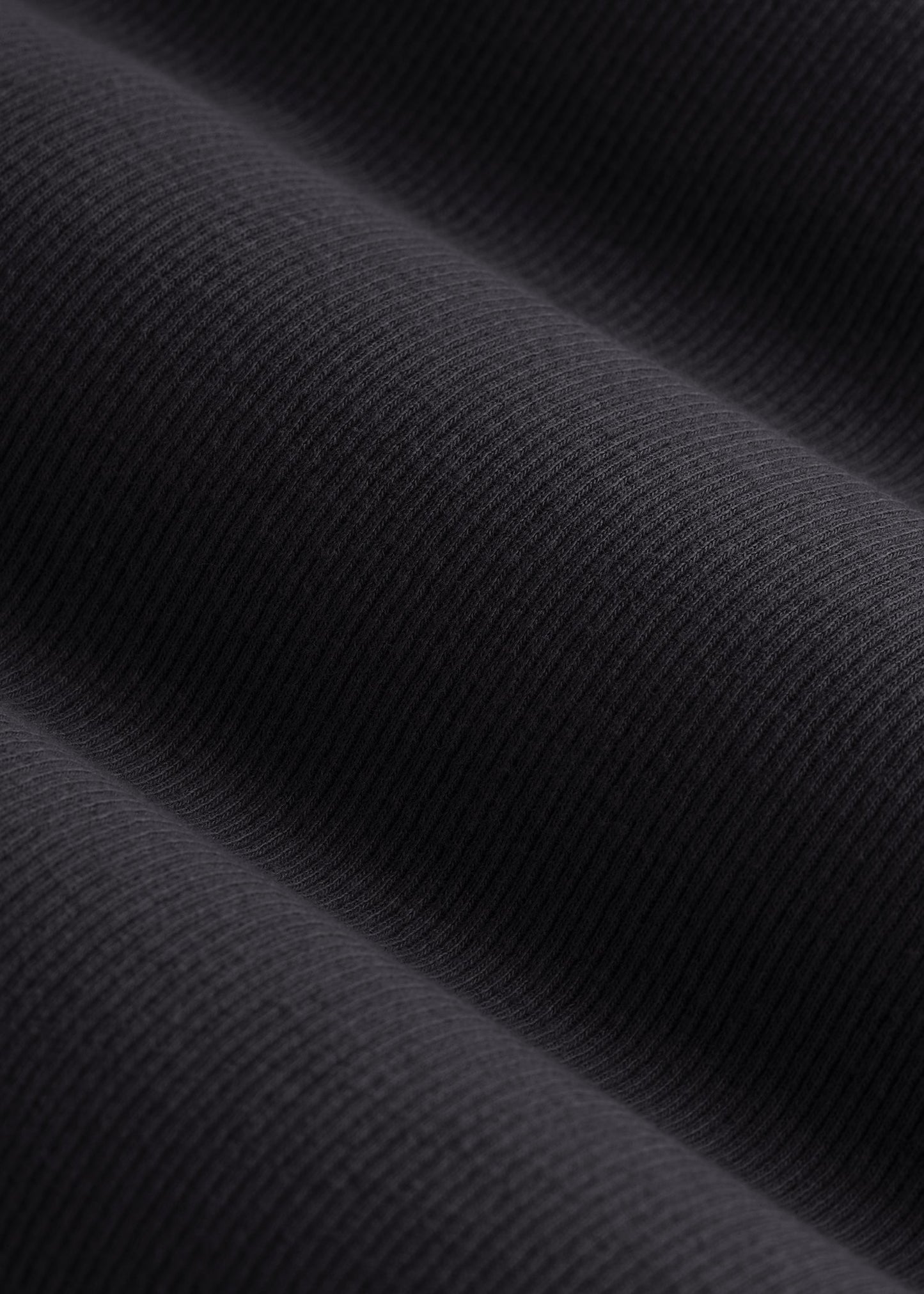 Short Sleeve Ribbed Crewneck T-Shirt for Tall Women in Black