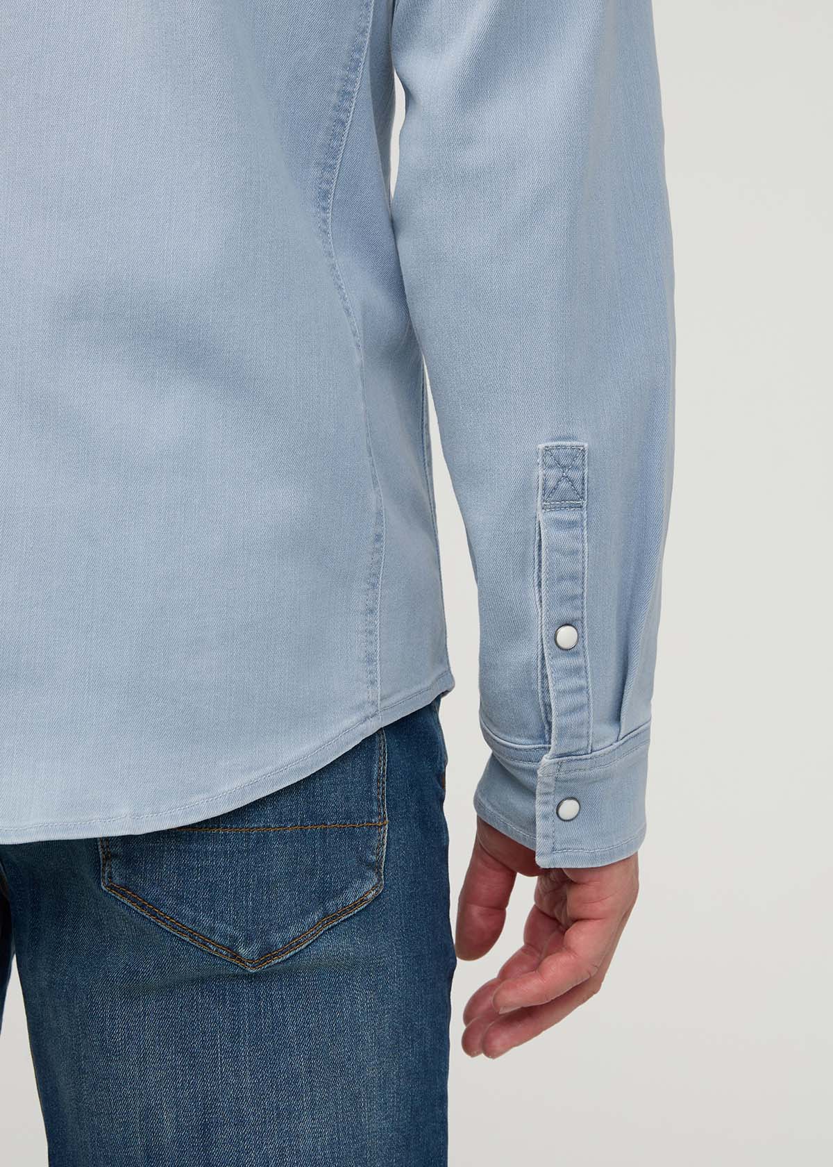 Performance Denim Lite Two-Pocket Shirt - Dune Blue