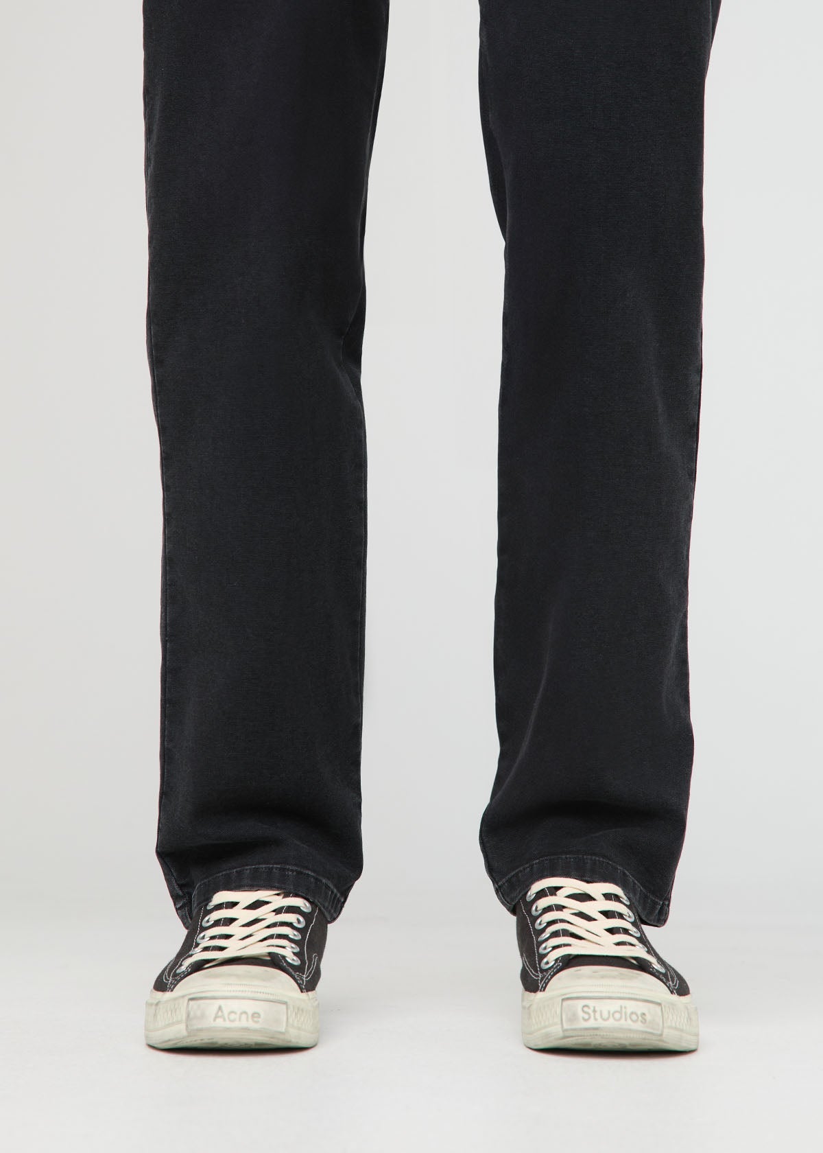 Stretch Canvas Relaxed Straight Chino - Black