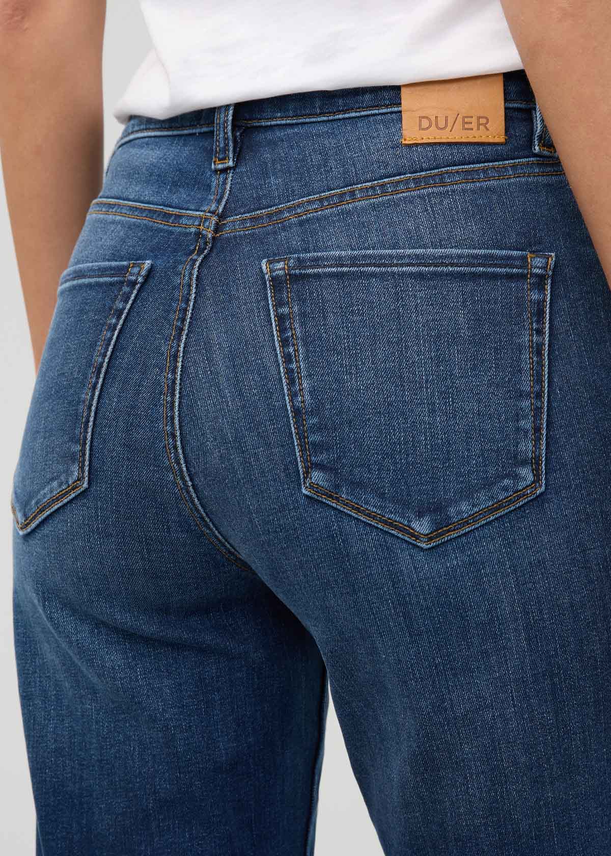 Performance Denim+ High Rise Wide Leg - Night Harbour