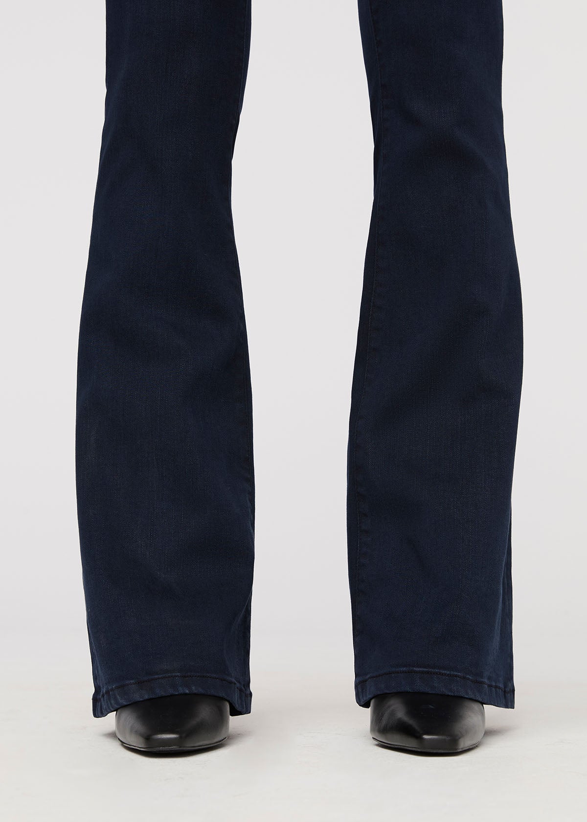 No Sweat Denim High Rise Flare - Dusk Blue