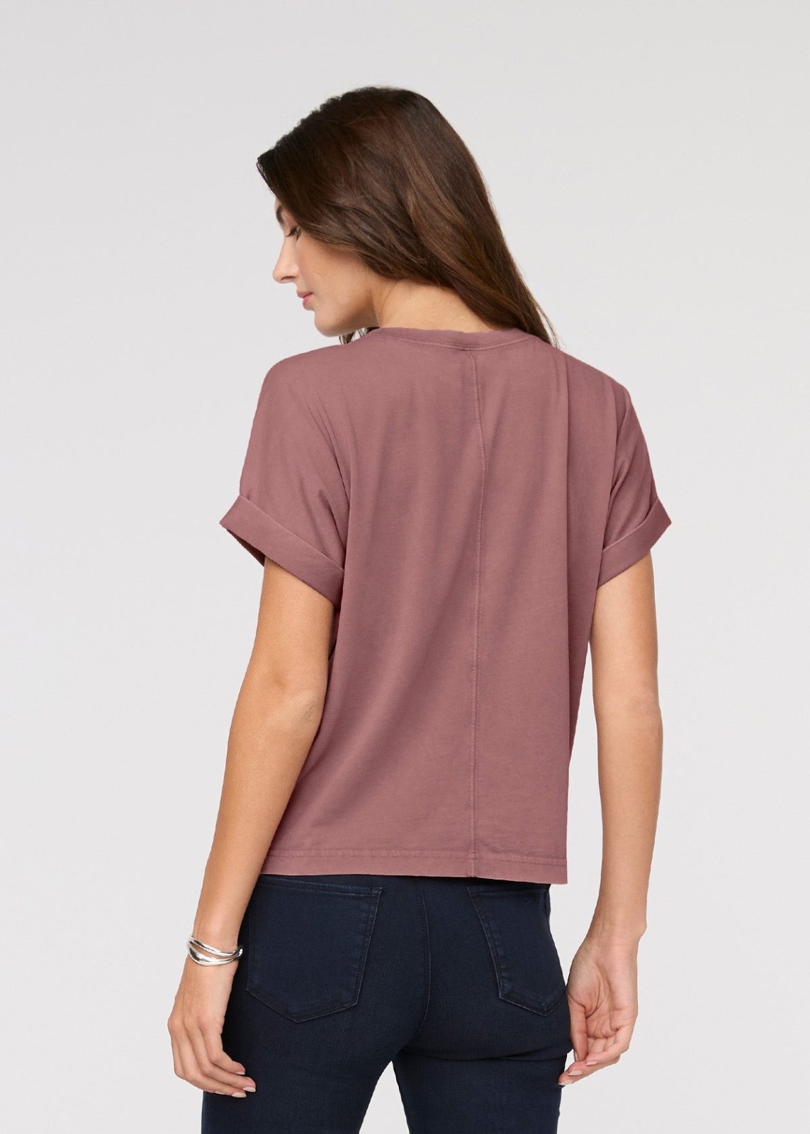 PurePima Dolman Tee - Washed Mauve