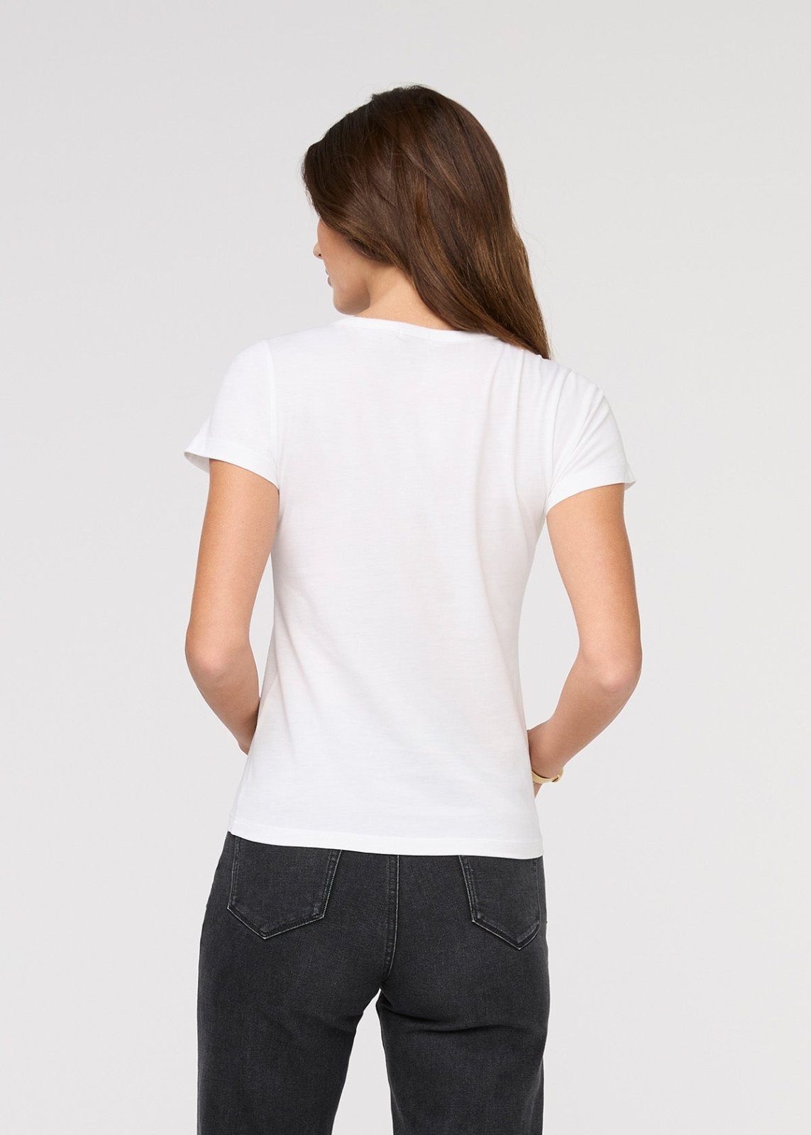 PurePima Slim Crew - White