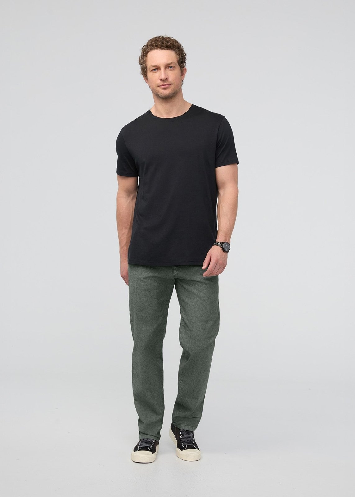 Stretch Canvas Relaxed Straight Chino - Black Spruce