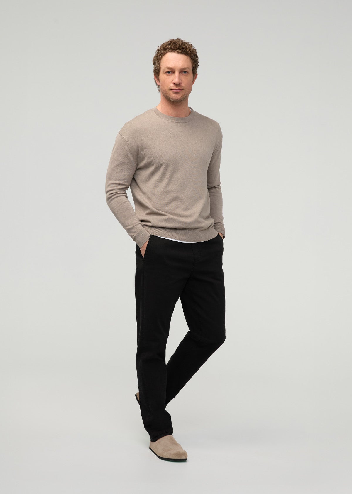 FlexTwill Relaxed Pull On Pant - Black