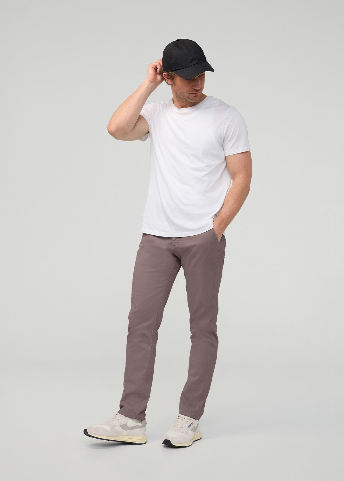 Live Lite Relaxed Taper Chino - Hazy Mauve