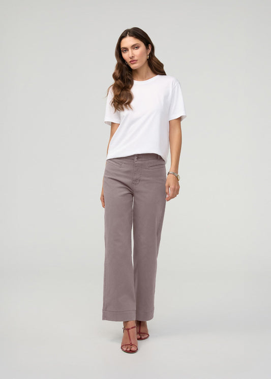 FlexTwill High Rise Trouser - Hazy Mauve
