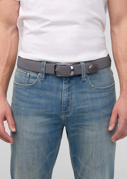 Performance Stretch Belt - Tonal Grey