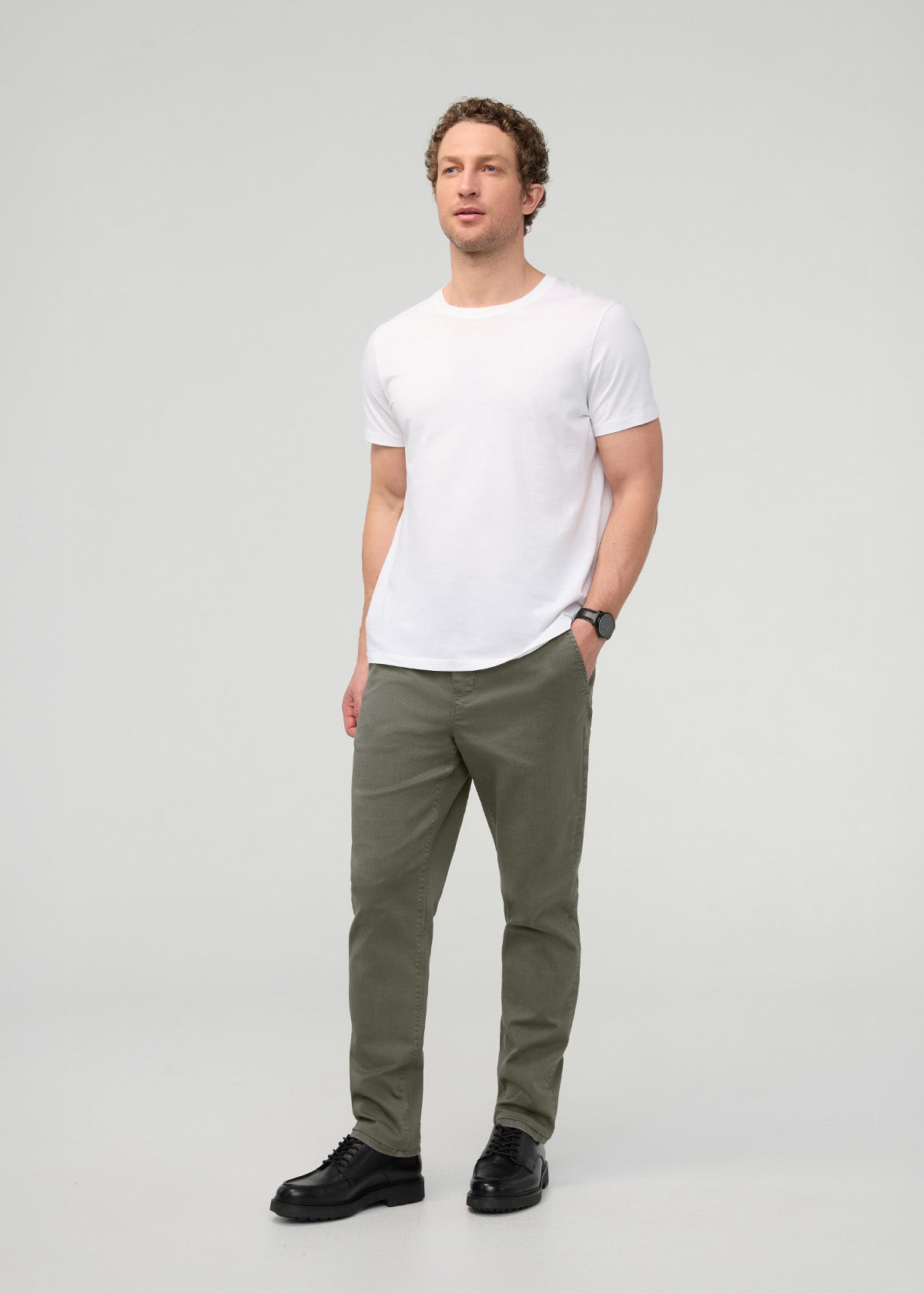 FlexTwill Relaxed Pull On Pant - Thyme