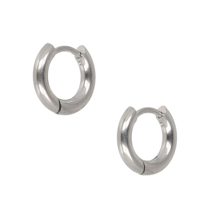 13mm Stainless Steel Hoop Earrings