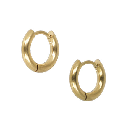 13mm Hoop Earrings (Gold Plated)
