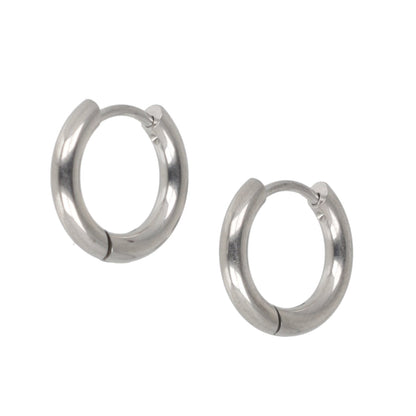 15mm Stainless Steel Hoop Earrings