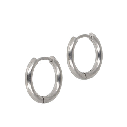 17mm Stainless Steel Hoop Earrings