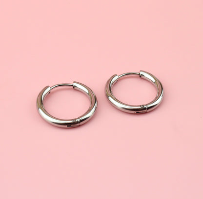 19mm Stainless Steel Hoop Earrings