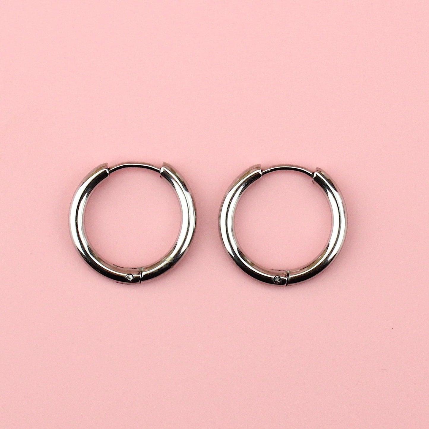 19mm Stainless Steel Hoop Earrings