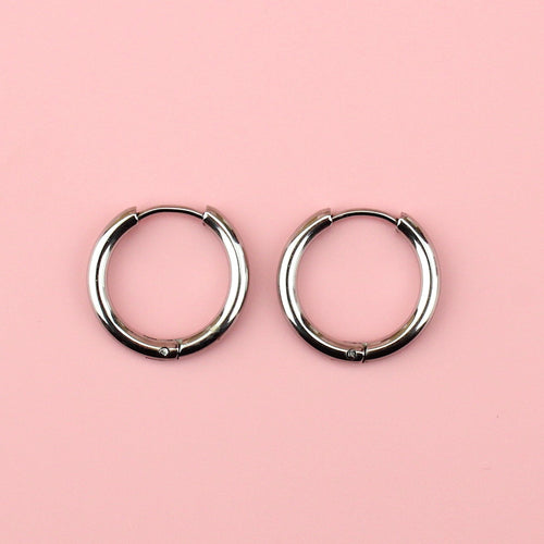 19mm Stainless Steel Hoop Earrings
