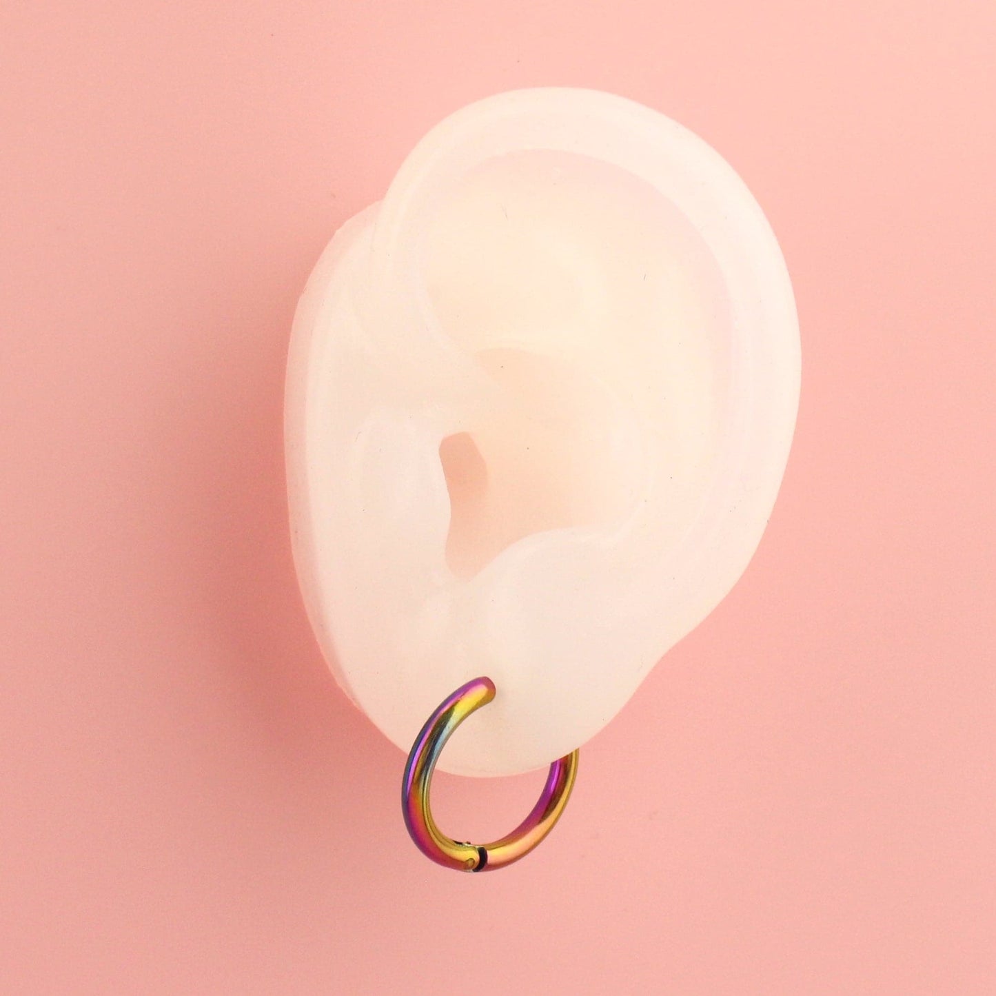 19mm Stainless Steel Hoop Earrings (Rainbow)
