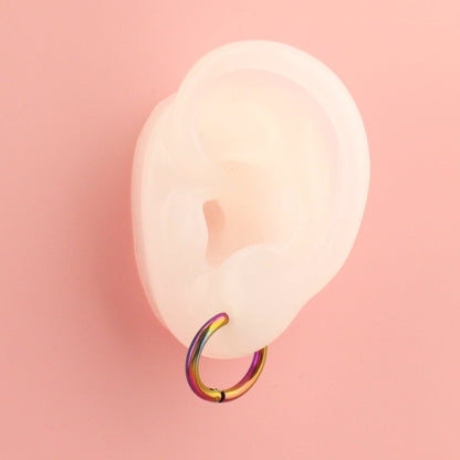 19mm Stainless Steel Hoop Earrings (Rainbow)