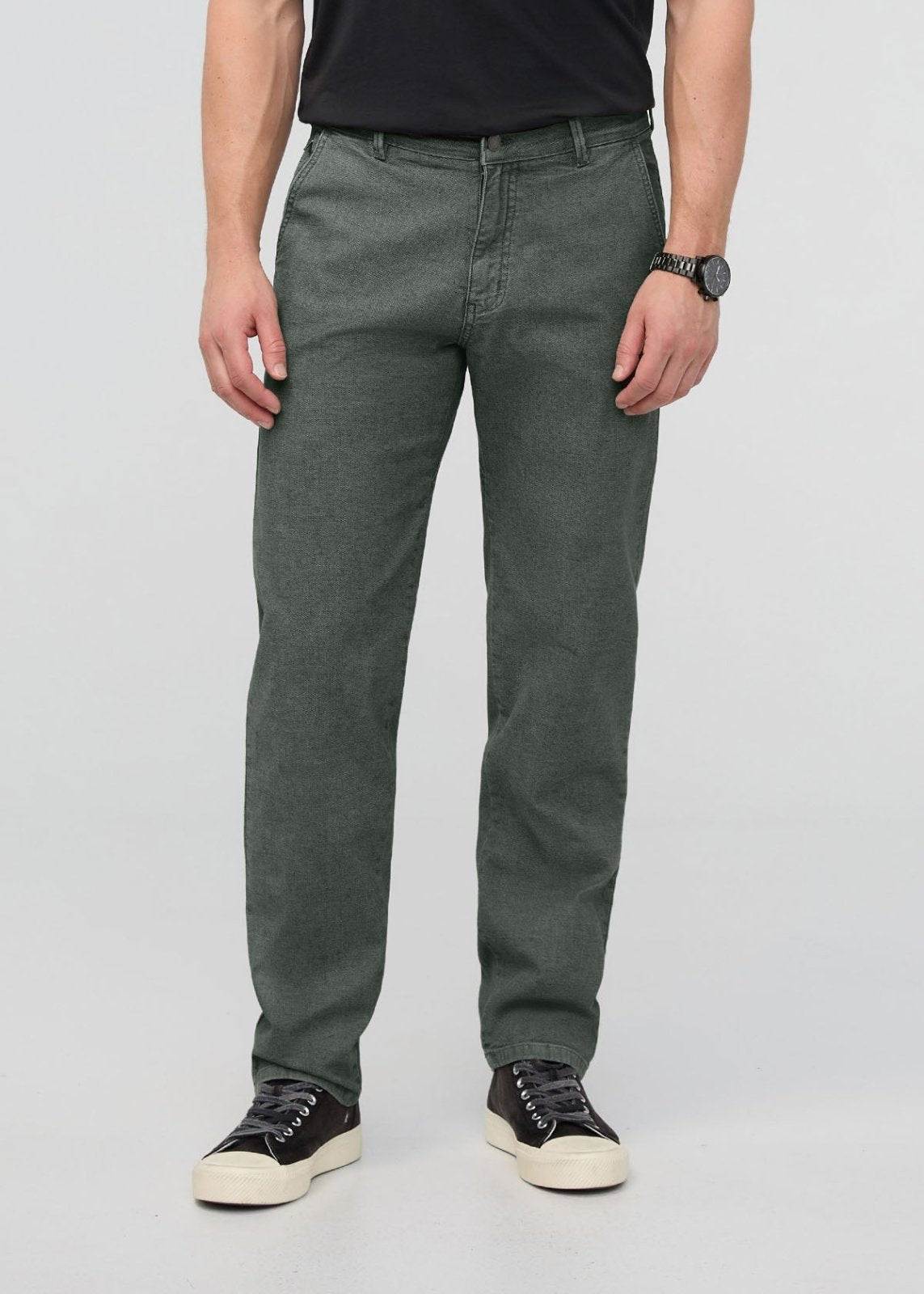 Stretch Canvas Relaxed Straight Chino - Black Spruce