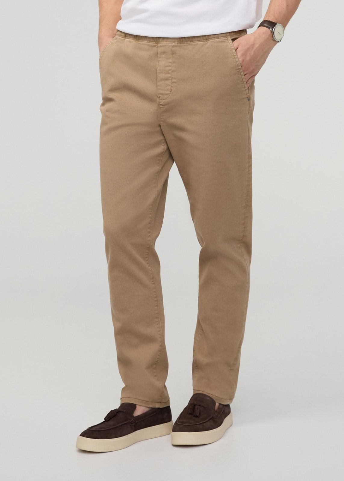 FlexTwill Relaxed Pull On Pant - Desert Khaki