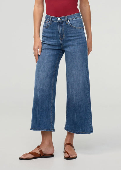 Performance Denim+ High Rise Wide Leg Crop - Swell