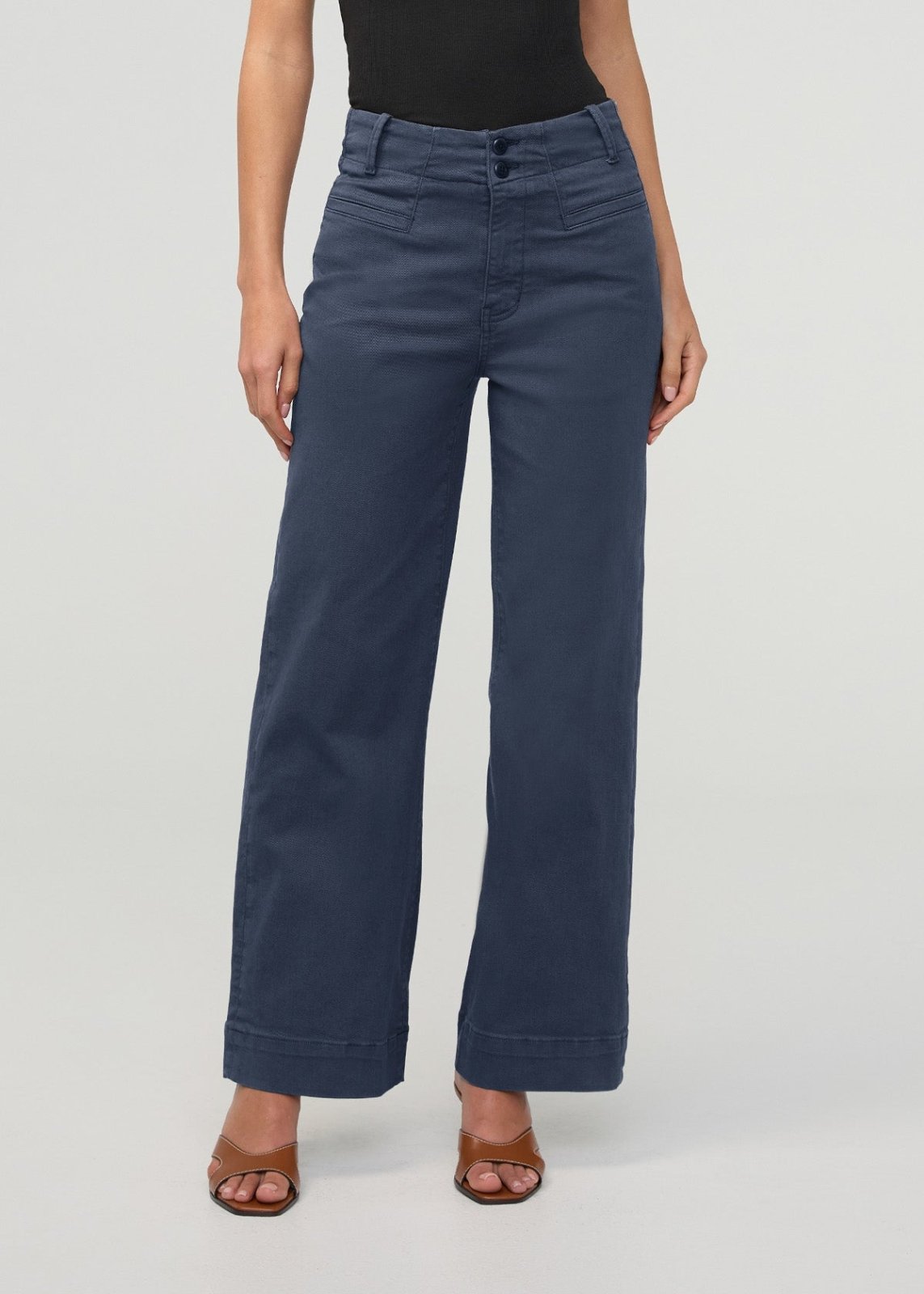 FlexTwill High Rise Trouser - Heritage Blue