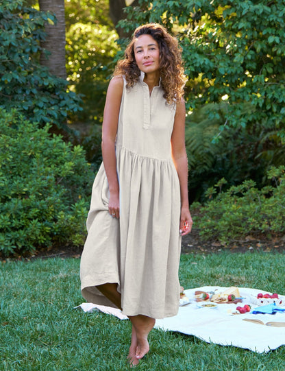 DAPHNE Sand, Washed Linen