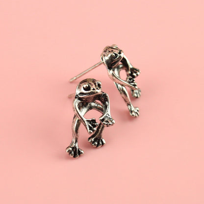 2 Piece Frog Stud Earrings