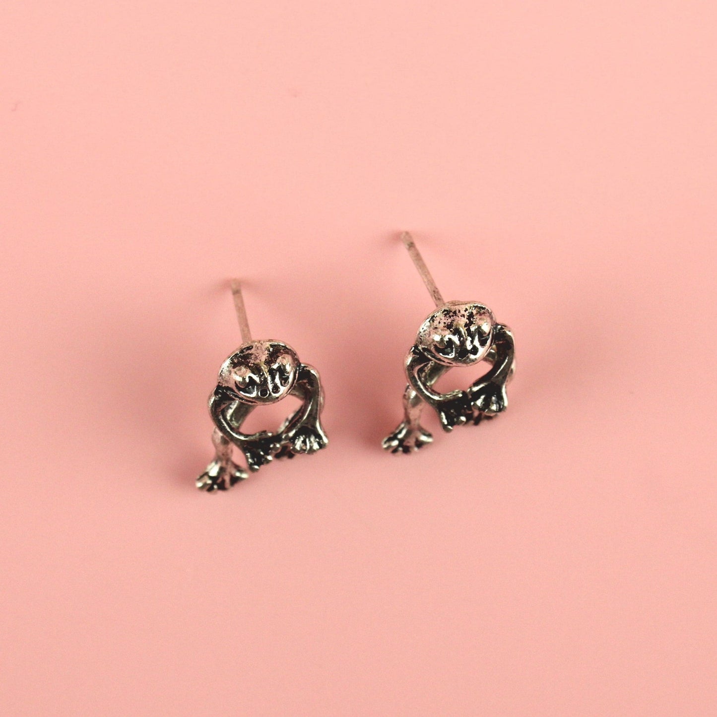 2 Piece Frog Stud Earrings