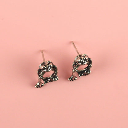 2 Piece Frog Stud Earrings