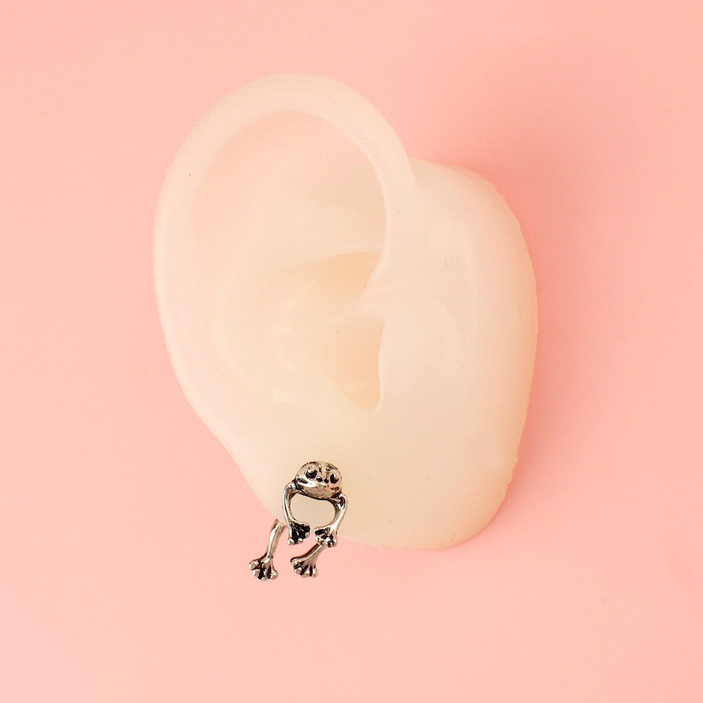 2 Piece Frog Stud Earrings