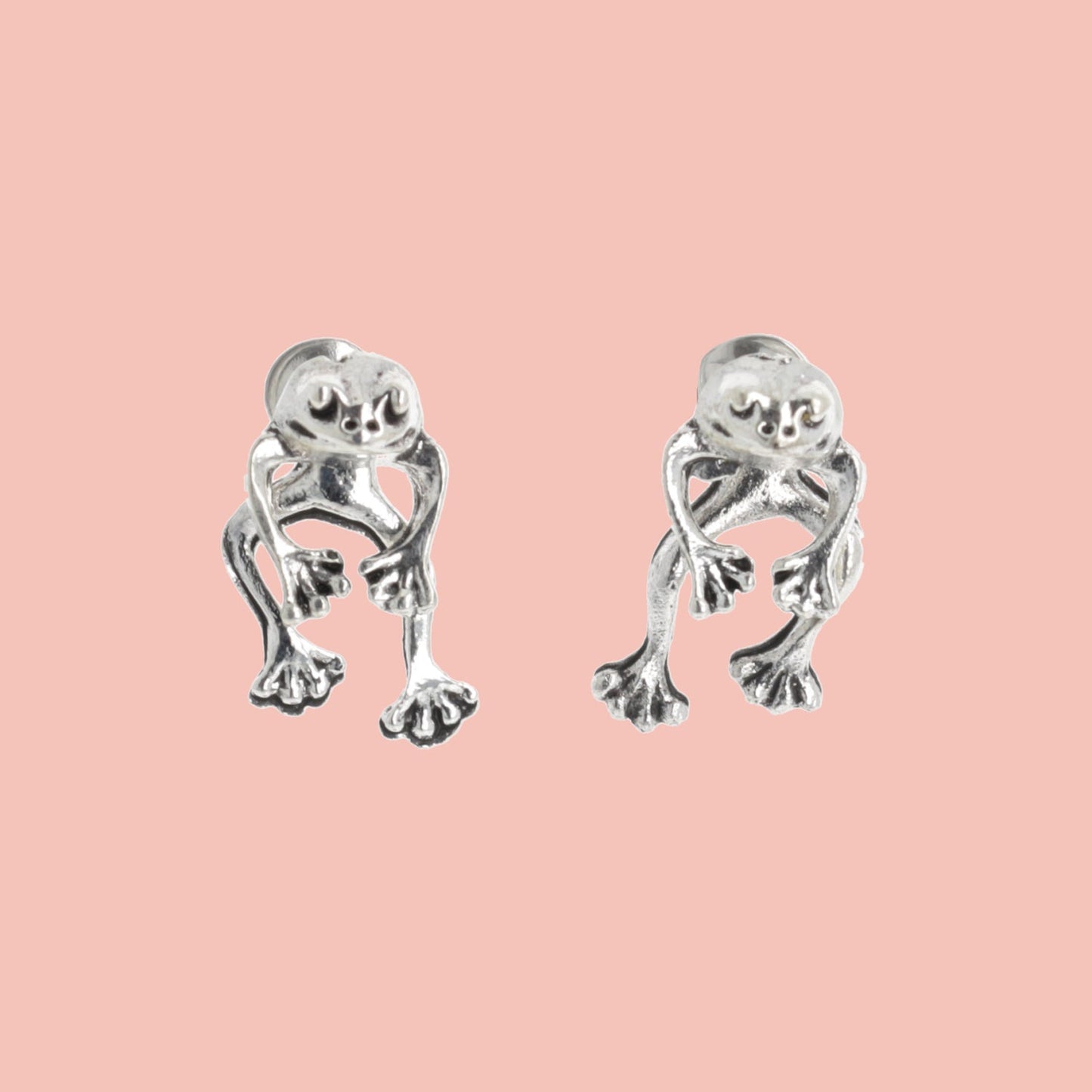 2 Piece Frog Stud Earrings