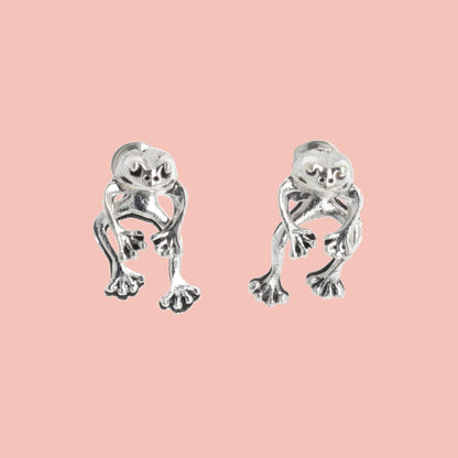 2 Piece Frog Stud Earrings