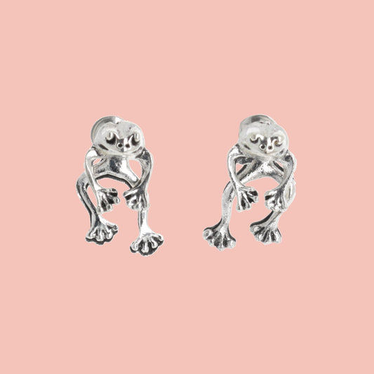 2 Piece Frog Stud Earrings