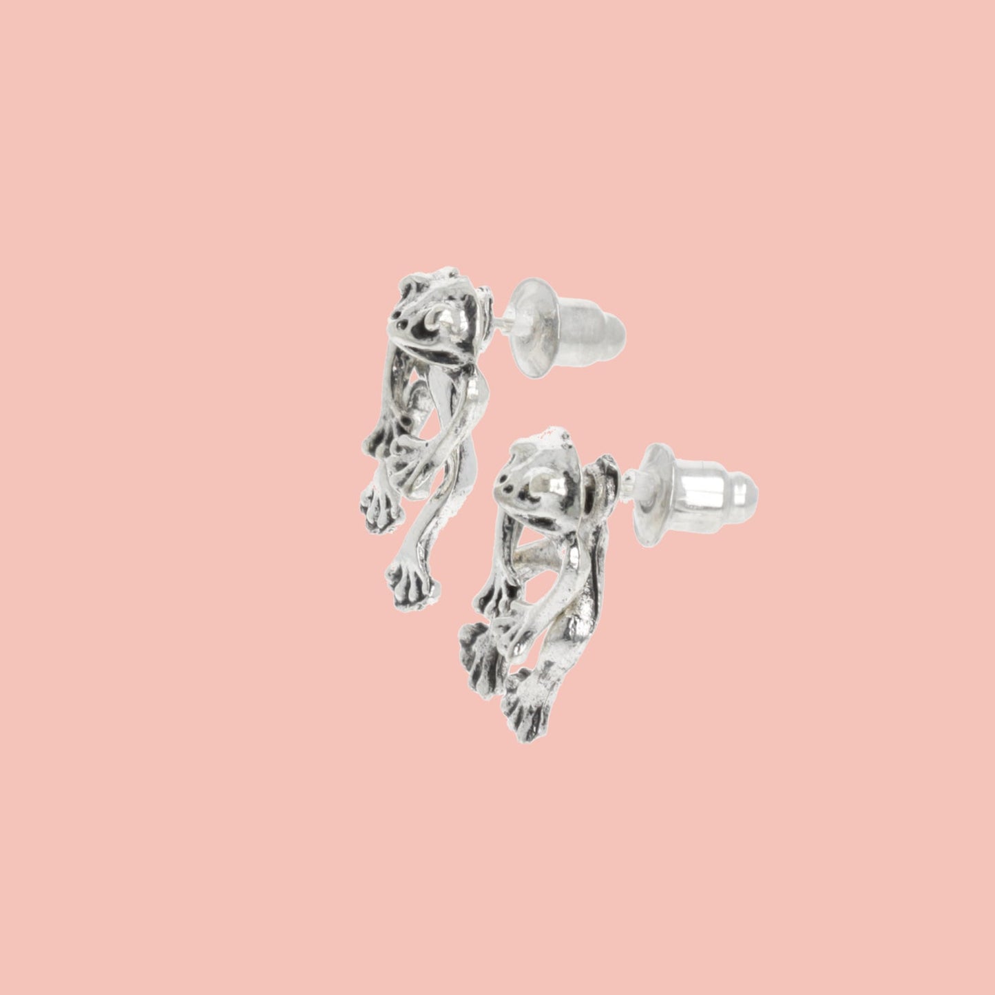 2 Piece Frog Stud Earrings