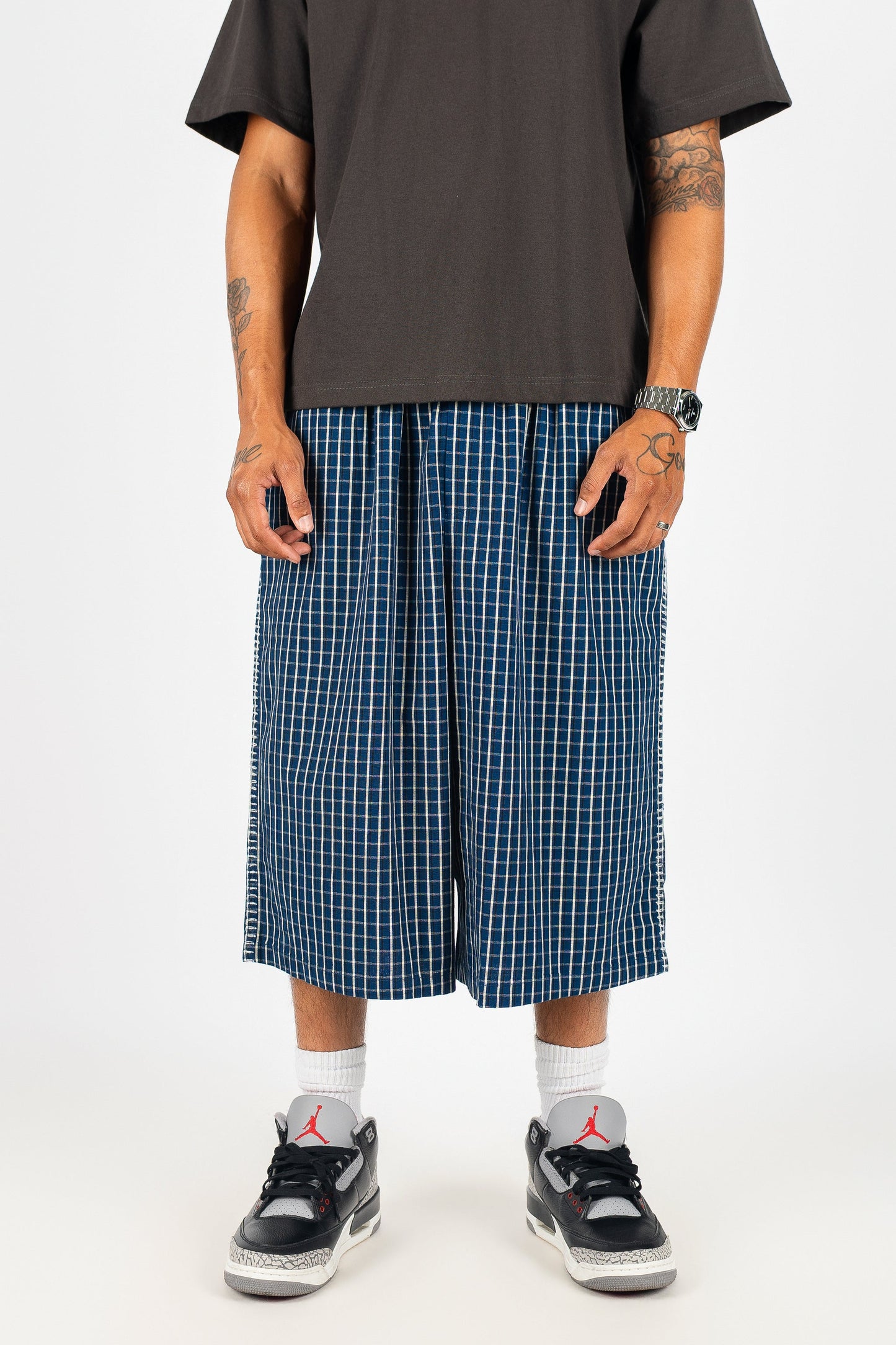 Baggy Plaid Shorts