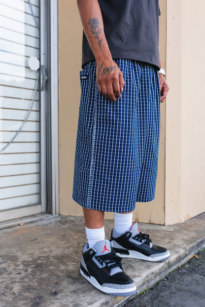Baggy Plaid Shorts