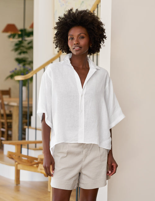 ROSIE White, Italian Classic Linen