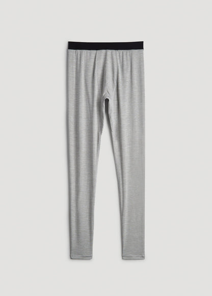 A.T. Performance Tights for Tall Men in Silver Grey