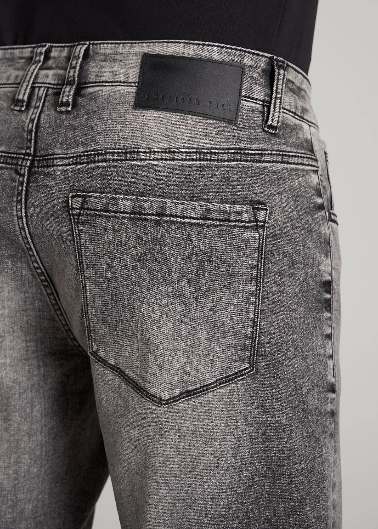 Carman TAPERED Jeans for Tall Men in Washed Faded Black