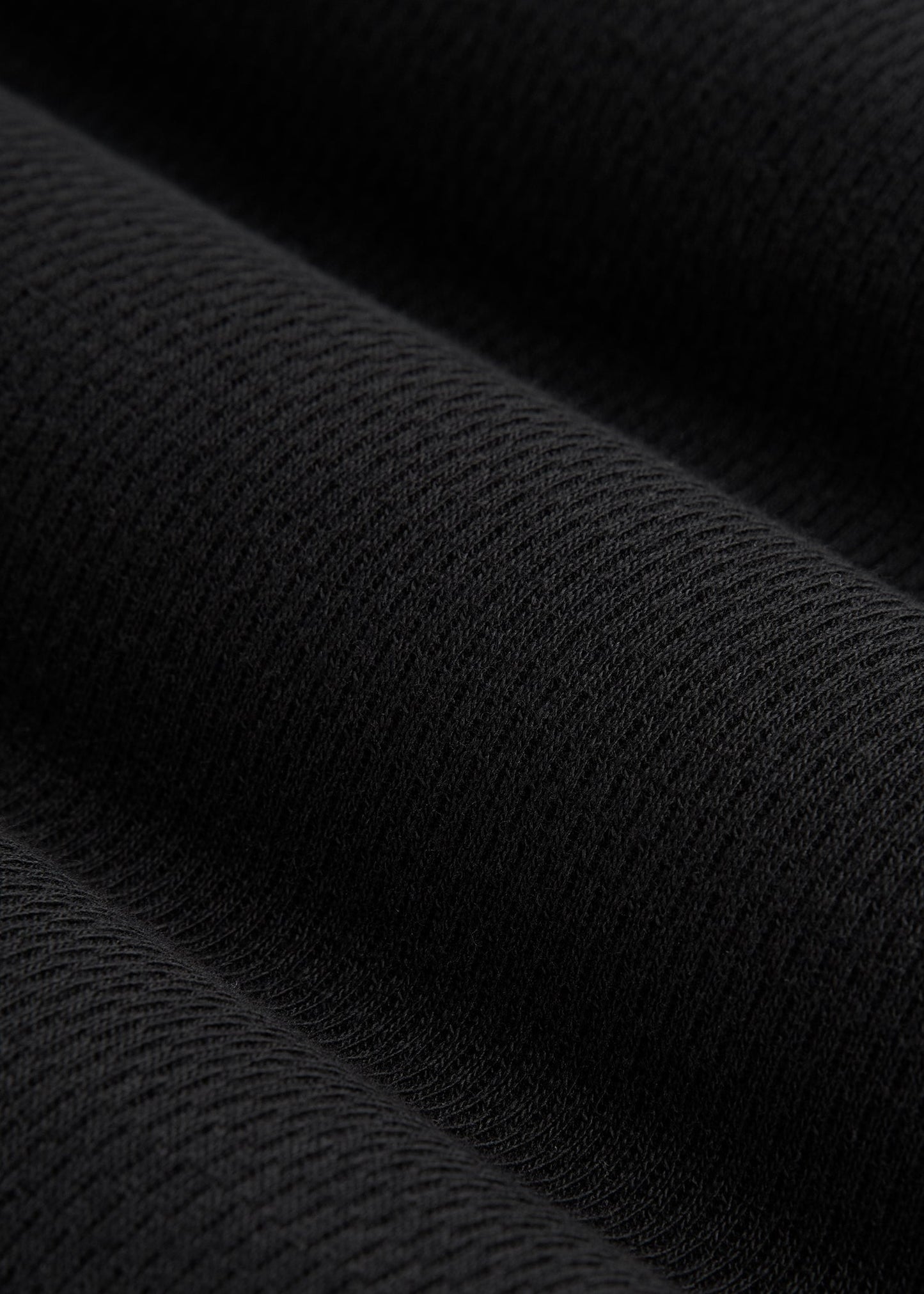 Double Honeycomb Thermal Crewneck for Tall Men in Black