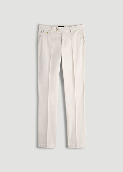 Refined Chinos for Tall Men in Antique White