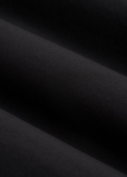 Stretch Swim Shorts for Tall Men in Deep Black