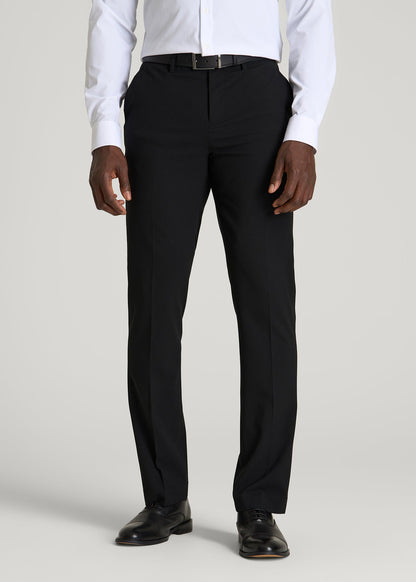 Suit Separates Pants for Tall Men in Deep Black
