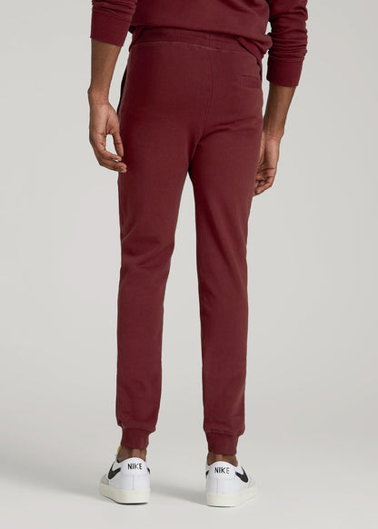 Wearever 2.0 French Terry Joggers for Tall Men in Red Ochre