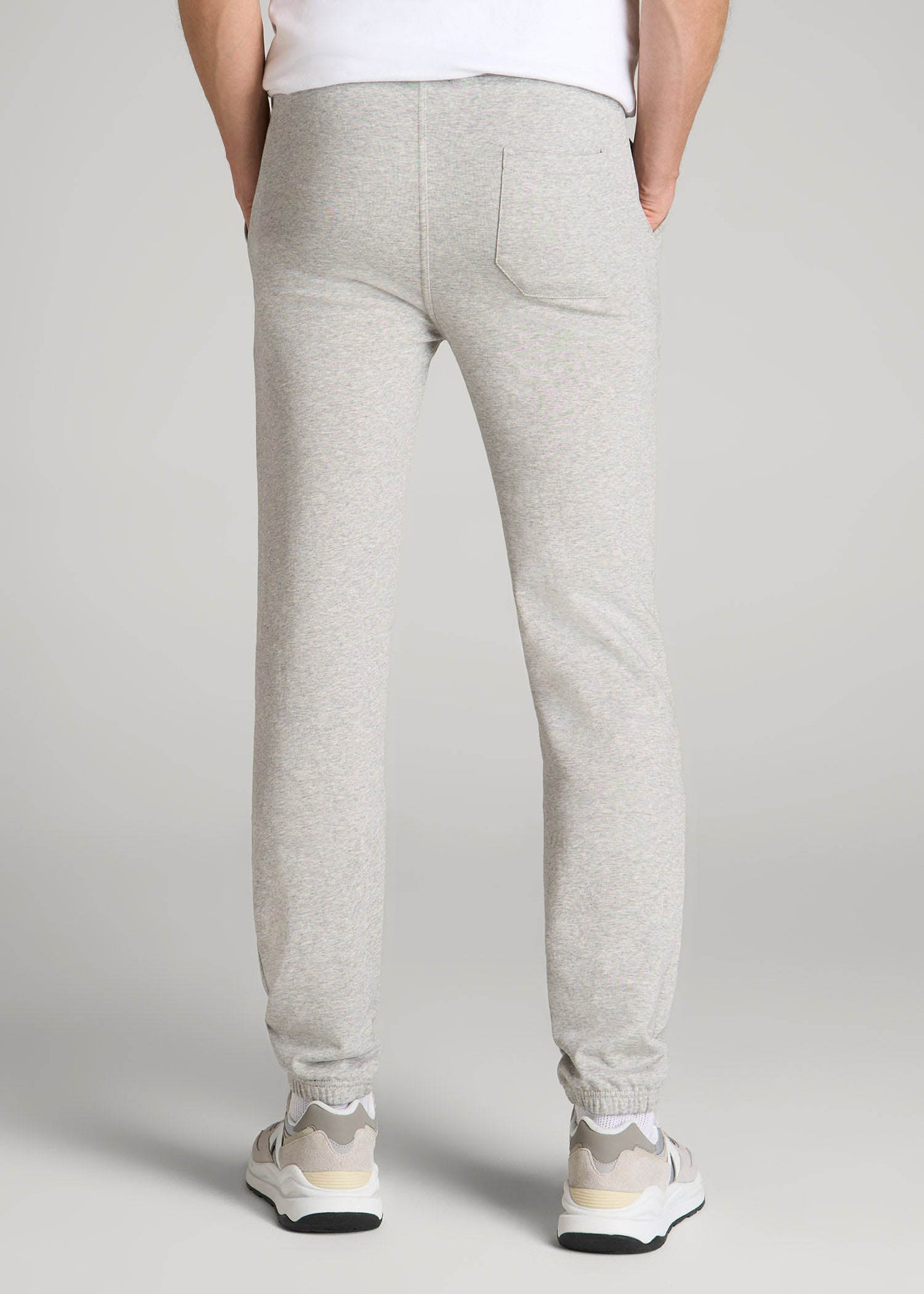Wearever French Terry Sweatpants for Tall Men in Grey Mix