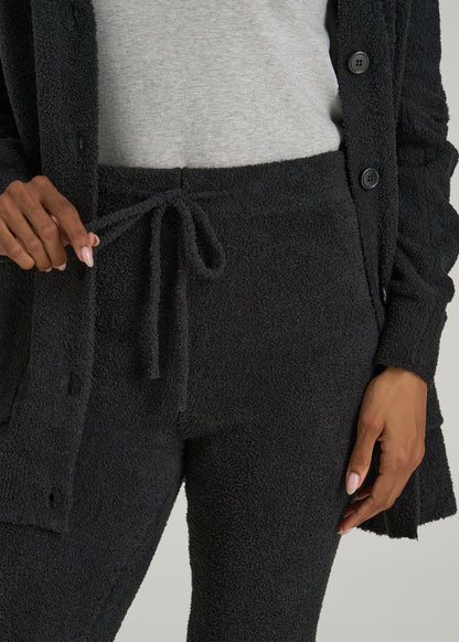Chenille Leggings for Tall Women in Black