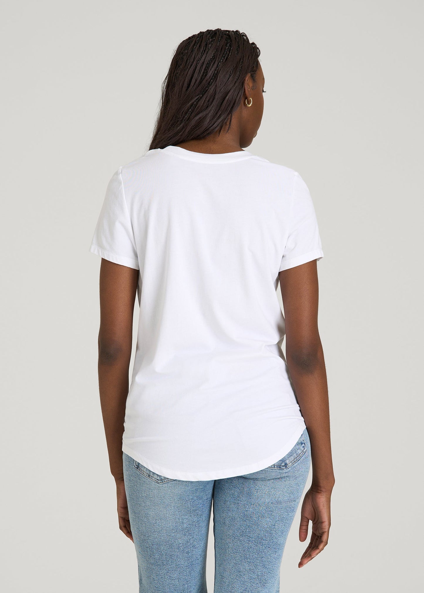 Regular Corporate Logo Tee for Women in White