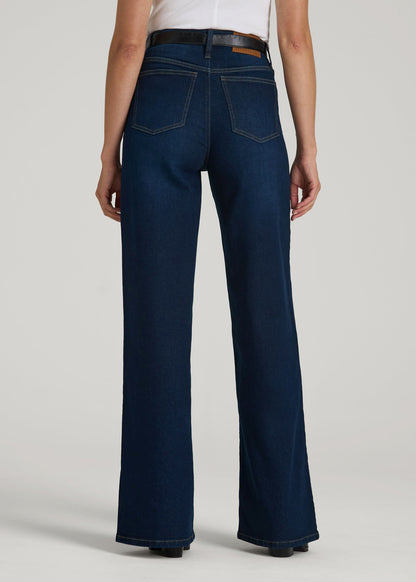 Stevie Wide Leg Jeans for Tall Women in Indigo Dusk