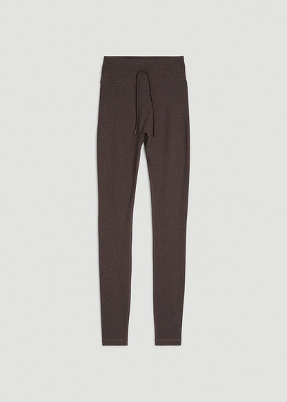 Ultra Soft Yoga Leggings for Tall Women in Espresso Mix